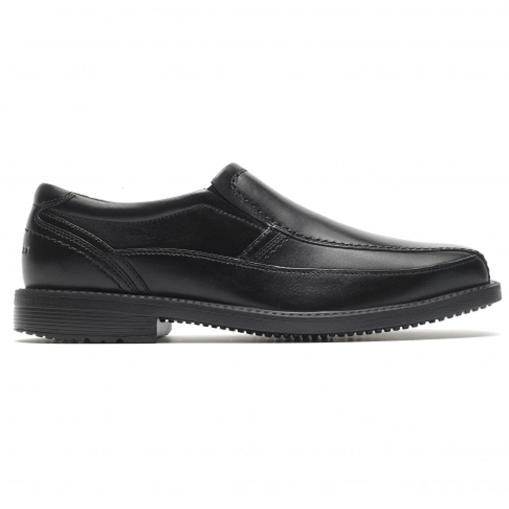 Rockport Canada Style Crew Bike Toe Slip-On - Mens Oxfords Black (LCP804315)